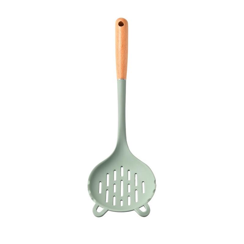 Wooden Handle Silicone Kitchen Utensil Set