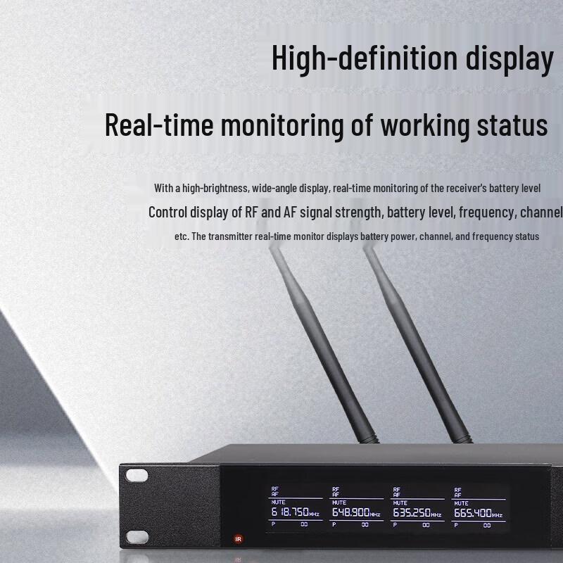 Huidu HD-X4 Professional 1-to-4 Wireless Gooseneck Microphone System (CN Version)