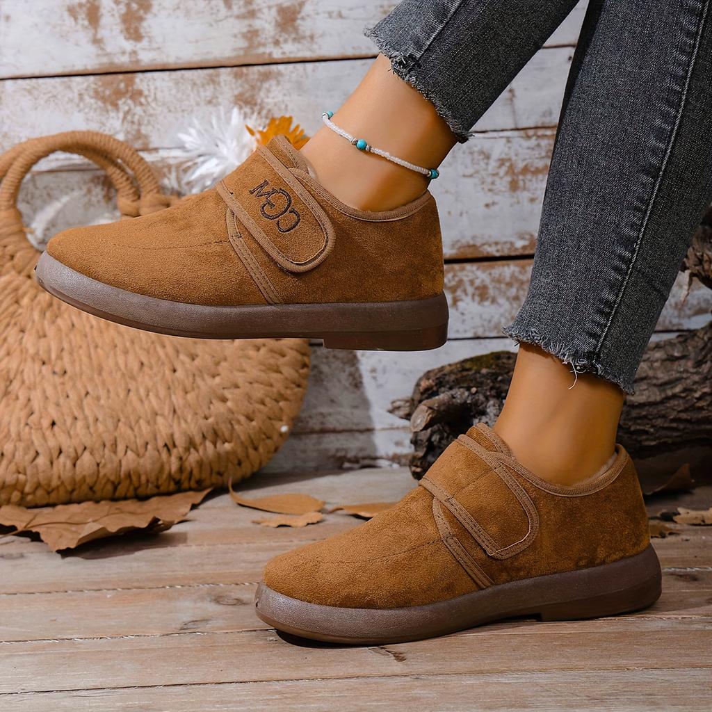 Damenstiefel Warm Weich und Bequem Winter Dicke Sohle, Rund Zehenschuhe