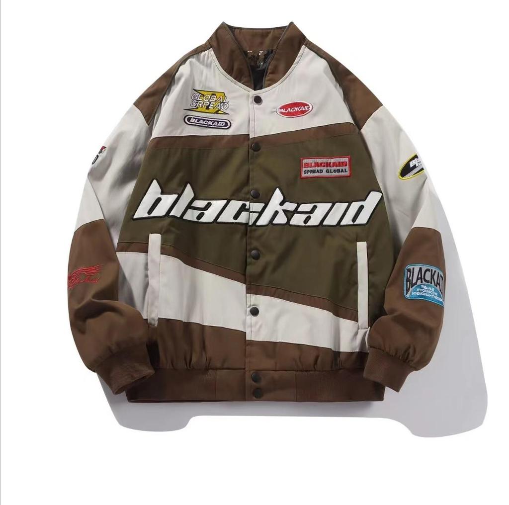 Men's & Women's Retro Racing Baseball Jackets - Trendy Motorcycle Style for Spring & Autumn