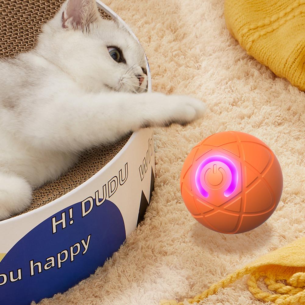 1/2Pcs Cat Interactive Ball Indoor Automatic Rolling Magic Ball Smart Cat Toys Electronic Interactive Cat Toy Cat Game Accessory