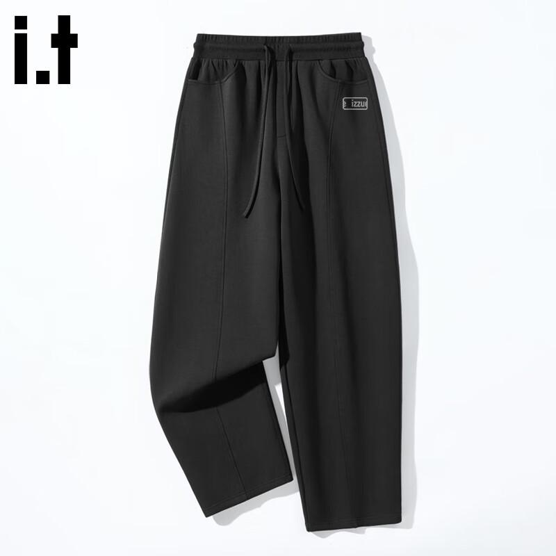 

Izzueit Men s Loose Straight-Leg Air-Layer Casual Pants L