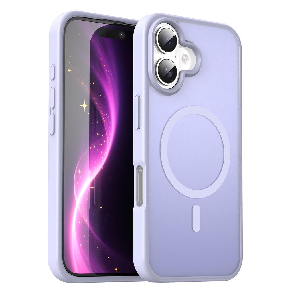iPhone 16 Magsafe Phone Case,Translucent Matte Shockproof Magnetic Phone Cover for iPhone 16