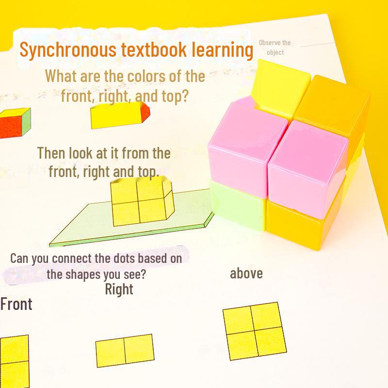 3D Geometric Teaching Aids: Cube and Cylinder Models for First Grade Math