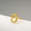 S925 Gold-Plated Sterling Silver Adjustable Oval Ring Setting - Exquisite Fashion Luxury
