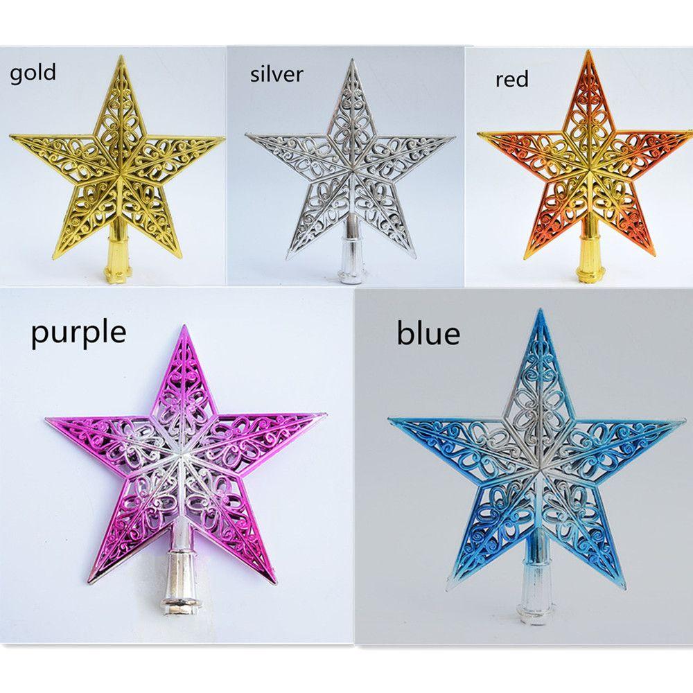 Xmas Tree Ornaments Christmas Tree Top Star Christmas Tree Topper Five-pointed Star Xmas Tree Top