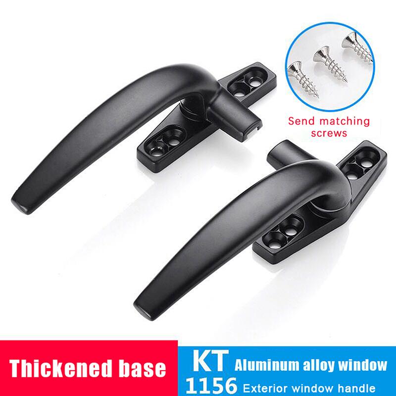 Thickenin Aluminum Alloy Window Handle Push Out Swing Door And Window Single Point Handle Window Lock Seven Character Handl