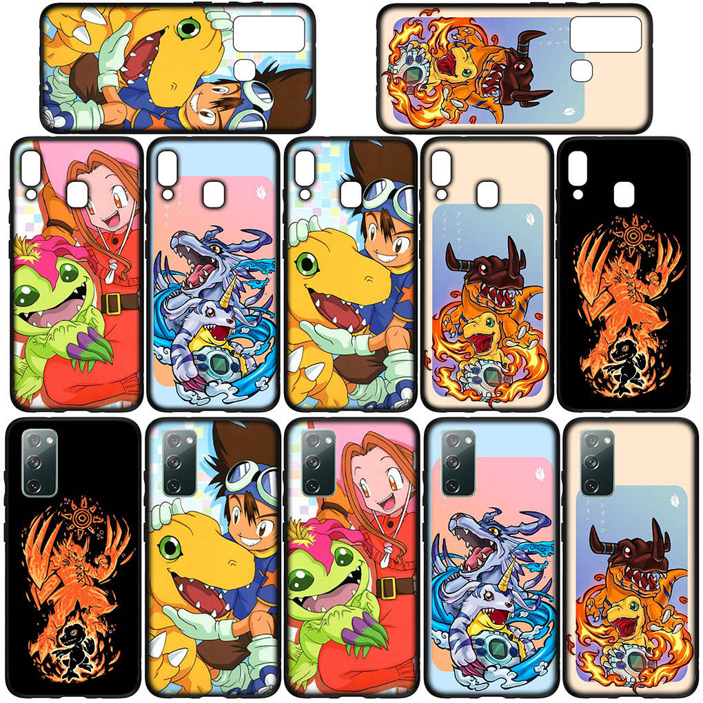 Case for Samsung Galaxy S24 S23 iPhone 16 15 14 Xiaomi Redmi Note 13 12 11 Plus 10 9 Pro Max X XR OPPO Huawei Digital Monster Digimon Adventure Cover