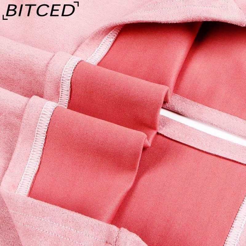 BITCED Women's Fashion Casual Solid Color Print Summer Spring Skirt