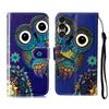 For Sony Xperia 1 VII Case Pattern Leather Wallet Phone Cover with Strap