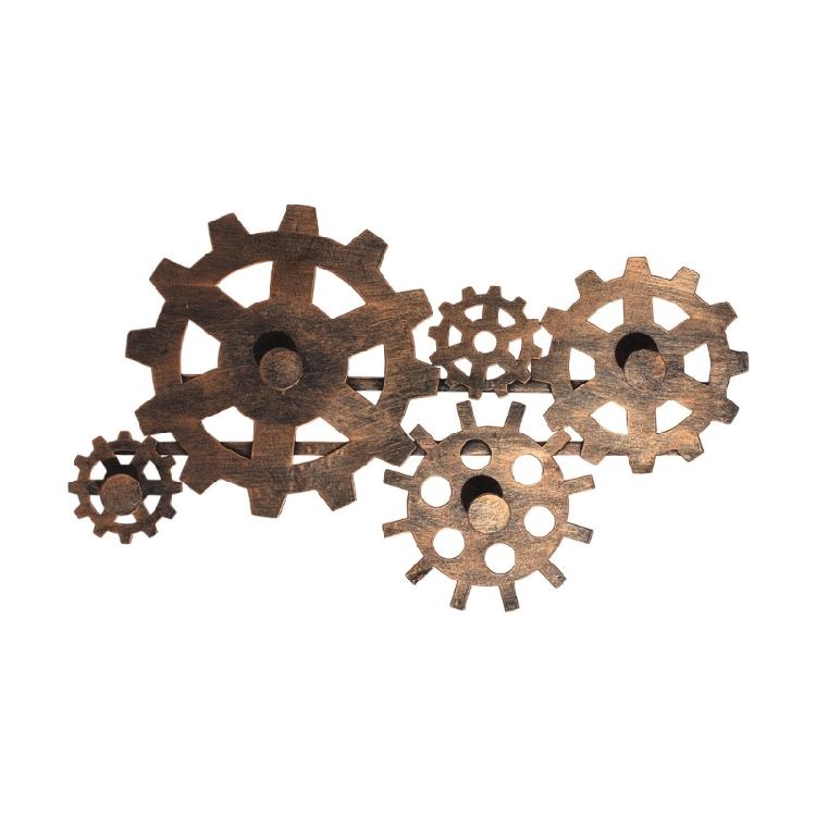 

Metal Wall Hook With Gear Designs Ideal For Coat Hats And Key Organization 1