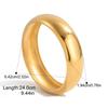 Yori Waterproof Smooth Chubby Hoop Bracelet Bangle Women Stainless Steel New Gift 2025 Gold PVD Plated Jewelry