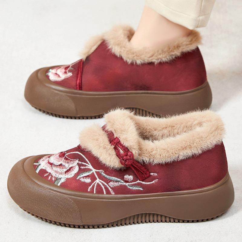 Cotton Shoes, Women's Boots, Snow Boots, Warm Ankle Boots, Fleece and Thickened Cotton Boots