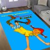 Pippi Monkey Friend. Customized Name Area Rug Suitable for Dormitory Hallway Playrooms Dining Room Anti-slip Rug Office home decor
