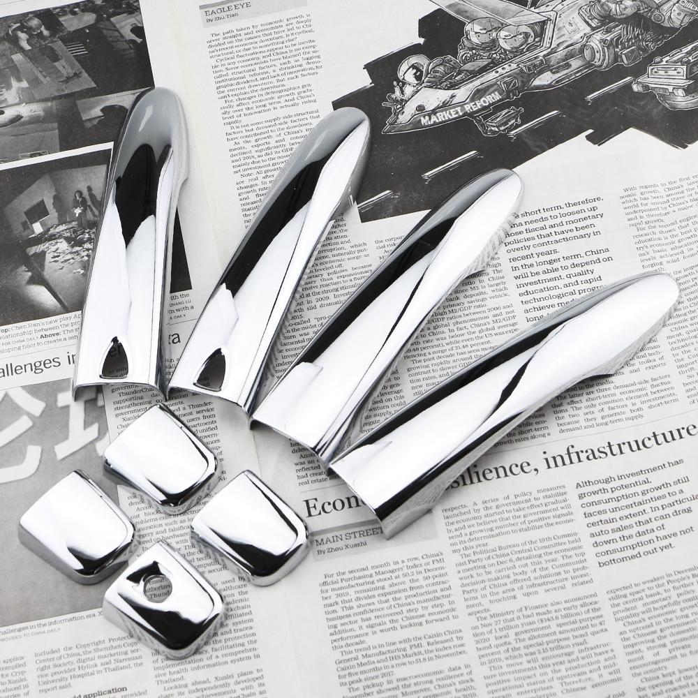 

8Pcs ABS Chrome Car Extrerior Door Handle Cover Trim for Nissan Kicks 2017 - 2026 Decoration Sticker Protector Accessories
