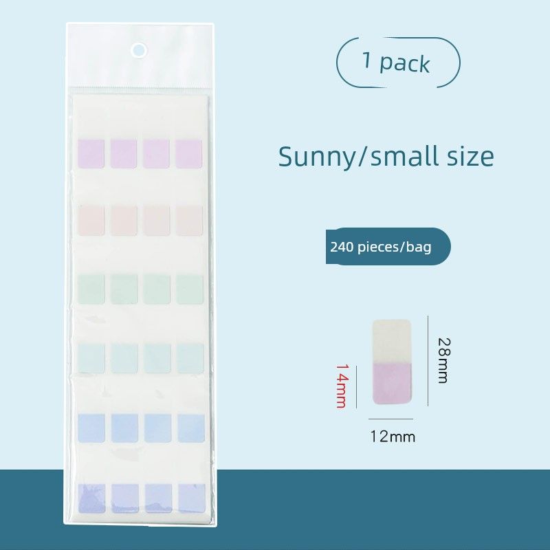 

Sticky Notes Label Sticker Loose-Leaf Notes Instruction Tag Note Notepad for Students Bookmark Paper Index Stickers [240 pieces] Morandi color small size