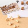 114Pcs Decorative Drawing Thumb Tacks Various Style Cork Board Thumbtack Wood Push Pins  Office