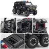 1:32 Hanma M-Terrain Off-road Police Cars Models Toy Rubber Tires Light Music Vehicles 6 Doors Opened Car Boys Decoration Gifts
