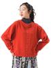 Beams Boy Women's Ring Dot Sweat Cardigan, Red 2
