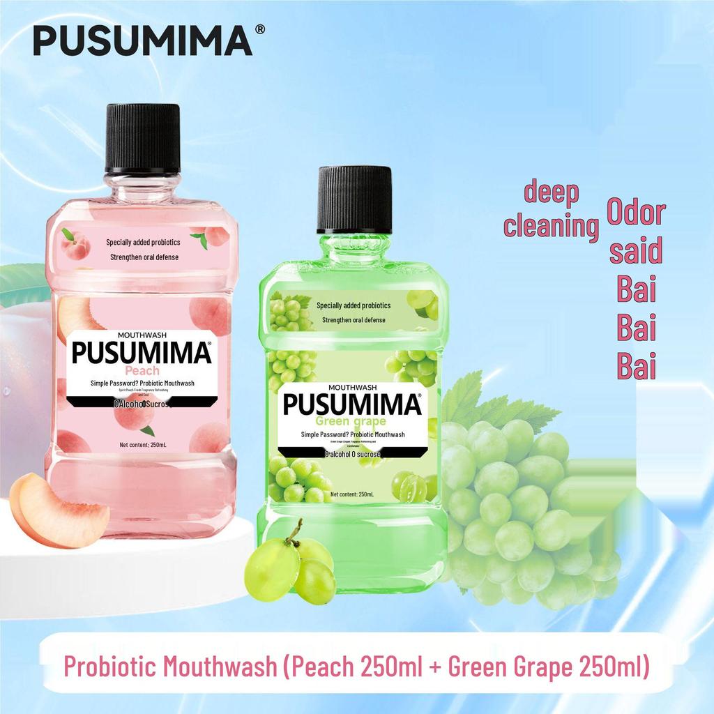 Minty Probiotic Antibacterial Mouthwash: Fresh Breath, Long-Lasting, Sugar-Free, Portable.