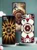 Retro Circular Totem Design Phone Case Cover for Redmi 14C 10C Note 15 14 13 12 10 11 K40 Pro Plus 5G Shockproof Soft TPU Shell