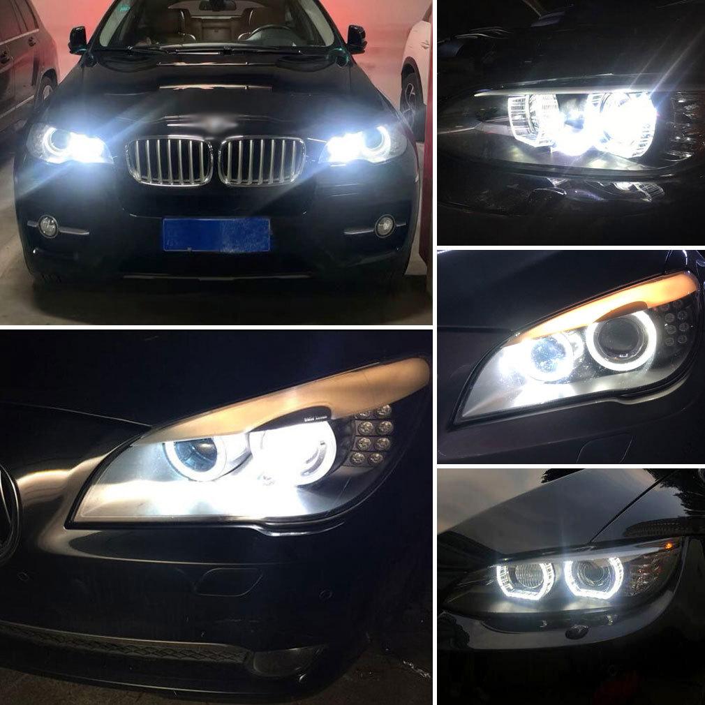 2pcs H8 LED Angel Eyes Headlight Led Marker Lights Canbus for BMW X5 E70 X6 E71 E90 E91 E92 M3 E89 E82 E87 Auto Head Lamp 12V