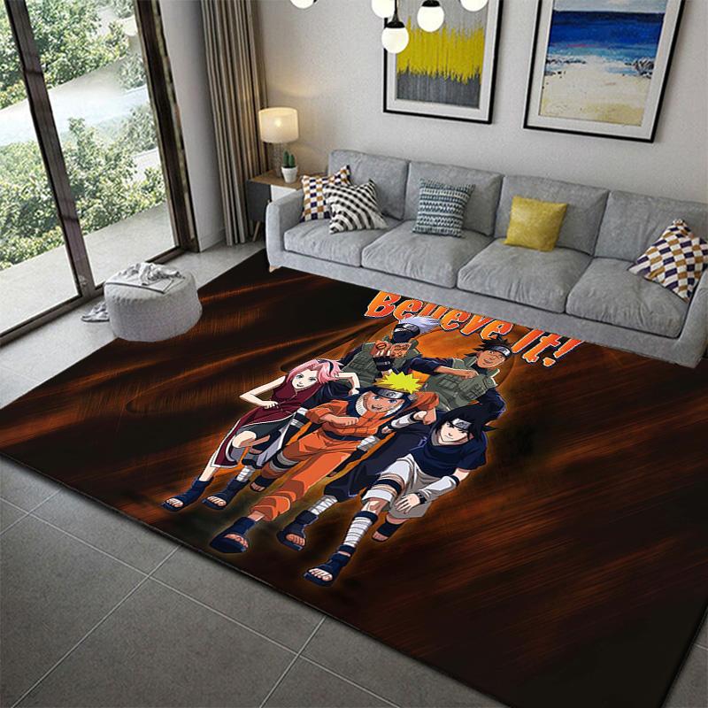 Naruto Anime Premium Area Rug Non-Slip Durable Mat for Bedroom Game Room Decor