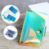 Nail Template Container Transparent Multi-slots Design Waterproof Space-saving PET Rectangle Nail Art Stamping Templates Storage Bag