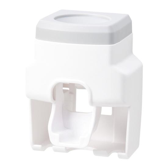 Automatic Toothpaste Dispenser Set Easy To Install Wall-Mounted Toothpaste Squeezer with Toothbrush Holder Bathroom Accessories