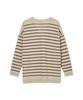 IOLO Metallic Stripe V-Neck_Beige