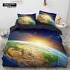 Galaxy Duvet Cover Twin King Size For Teens Boys Starry Sky Bedding Set Microfiber Outer Space Theme Decor Comforter Cover