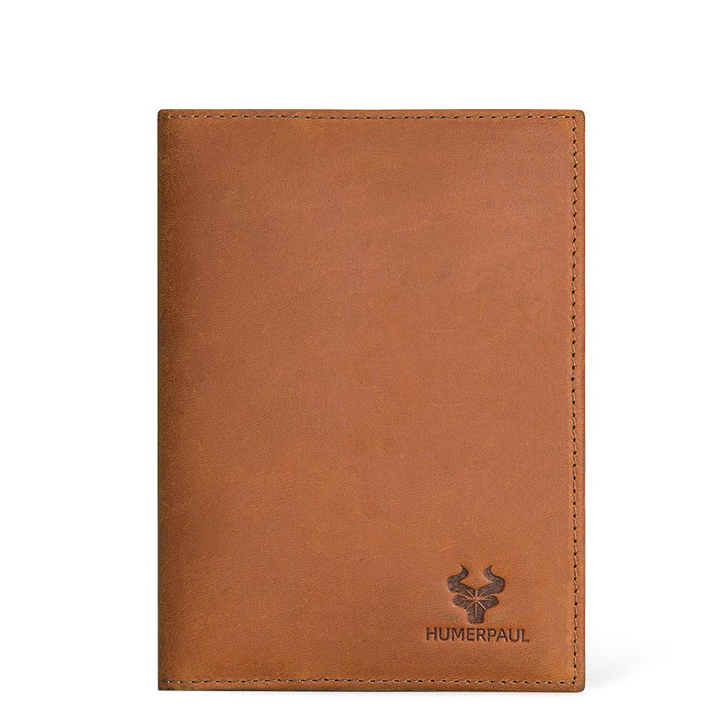 Humerpaul Leather Passport Bag  Large-capacity Multi-shot Function Coin Purse