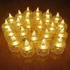24 Pcs Patterned Flameless Candle Lights, LED Electronic Simulation Flameless Candle Lights, Tea Lights, Suitable for Birthdays, Weddings, Parties