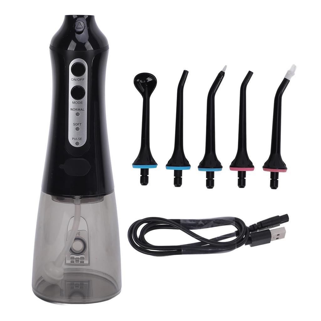 300ml Tank Portable Oral Irrigator IPX7 Water Resistant 3 Modes Cordless Water Teeth Cleaner for Hom