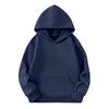 Kids Long Sleeve Loose Fit Pullover Hoodie - Casual Unisex Sweatshirt for Boys and Girls
