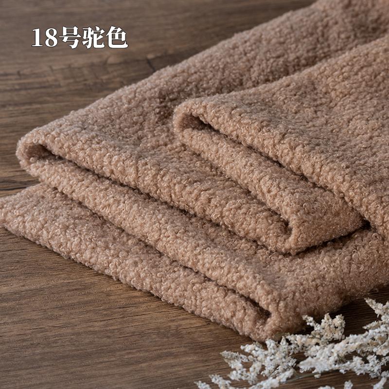 Teddy Plush Fabric Elasticity Soft By The Meter for Toys Pet Nest Cushion Handmade DIY Sewing Faux Lamb Fur Cloth Beige White