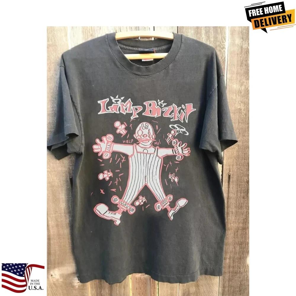 90s Limp Bizkit Band Graphic Short Sleeve Black Short Sleeve Unisex T Shirt Unisex T-Shirt S