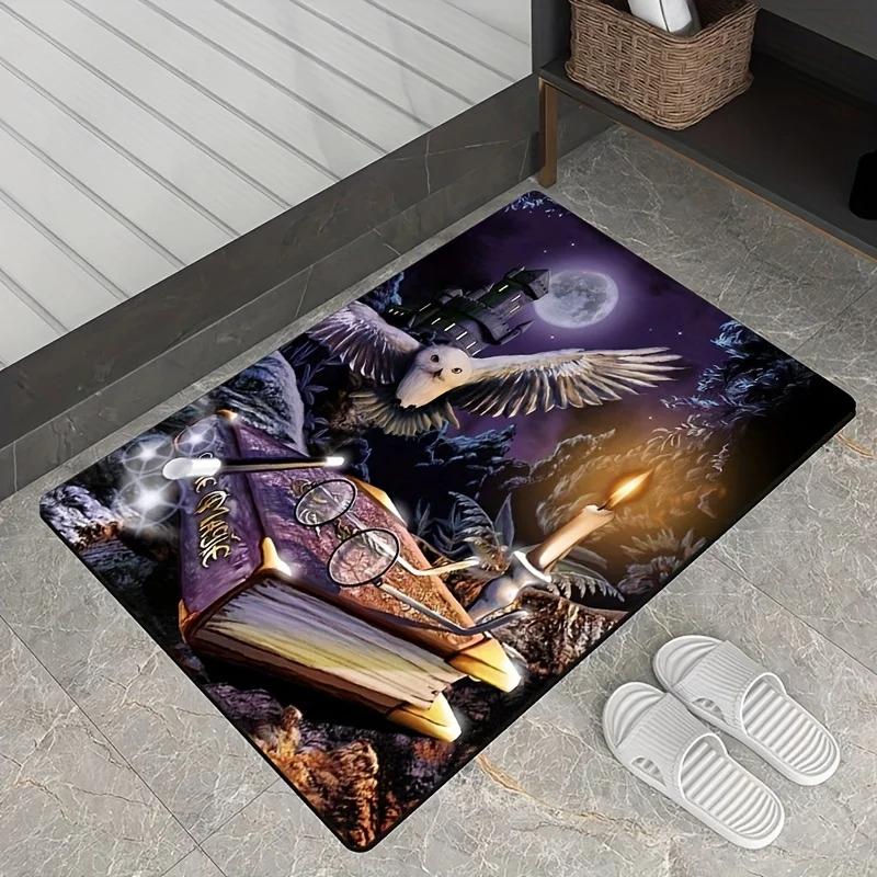 Halloween Magic Area Rug–Anti-slip,Non-Shedding,Stain Resistant Floor Mat for Living Room,Bedroom,Laundry Room,Machine Washable