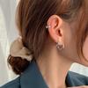 Goldene Nicht-Piercing High-End Nischen-Creolen für Damen - Stilvolle Einfache Ohrclips