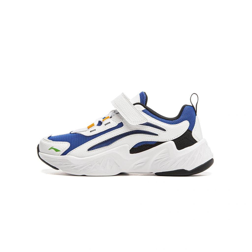 Li Ning Kids Comfortable Fashionable Versatile Low-Top Casual Shoes Kids sneaker Bright-Blue Standard-White YKCU232-1