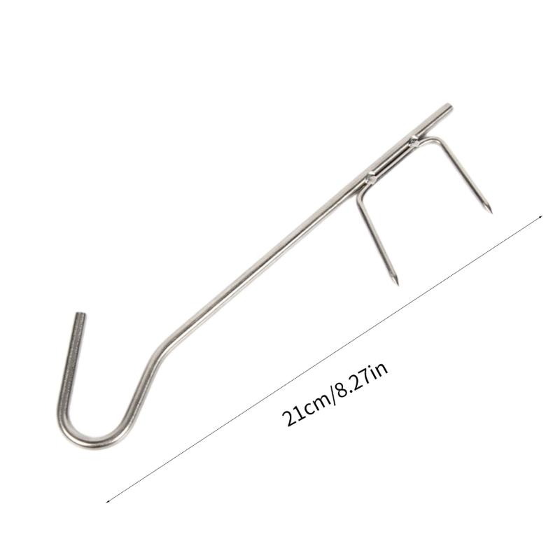 Hooks for Fish Smoking, Fishing Smoking Hooks Set, Stainless Steel Smoking Hooks