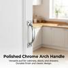 Stainless Steel Cabinet Door Handle Thickened Design For Wardrobe Door Window