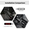 RT-TCZ Gear Shift Panel Trim Cover Cup Holder Trim Cover Decoration Interior Accessories Compatible with Jeep Wrangler JK JKU 2011-2017,Black
