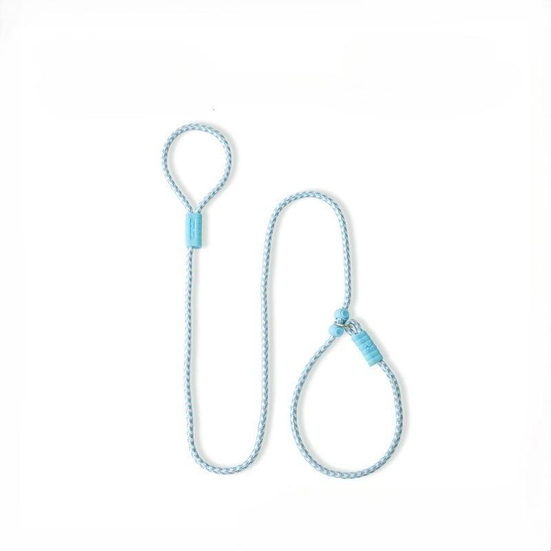 Pet Dog Training Round Rope Light Weight Nylon P Chain Collar Adjustable for Small Medium Dogs Walking Leash Pet Supplies
