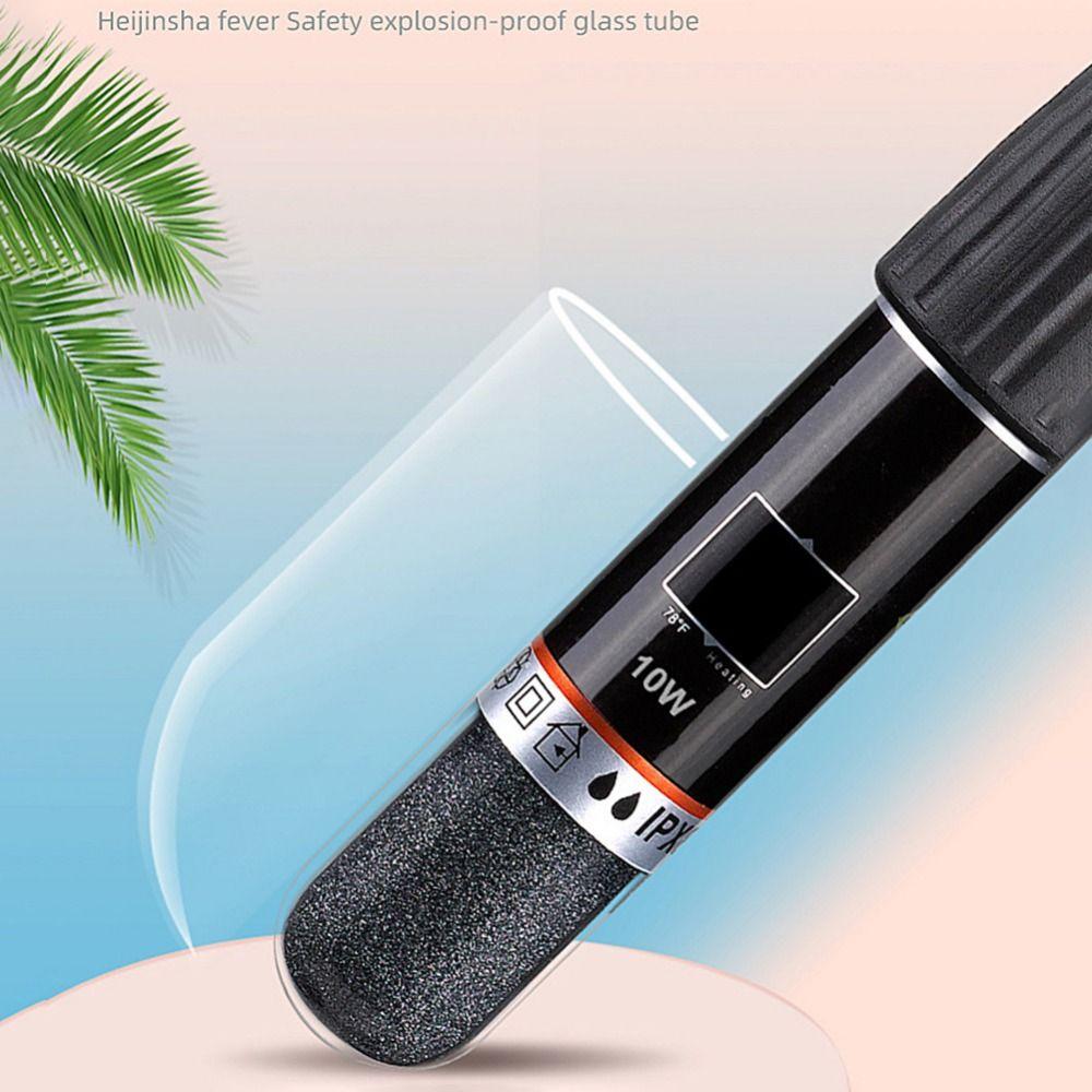 Quartz Glass Mini Aquarium Heating Rod Black Turtle Tank Heating Rod Aquarium Heater  Fish Tank