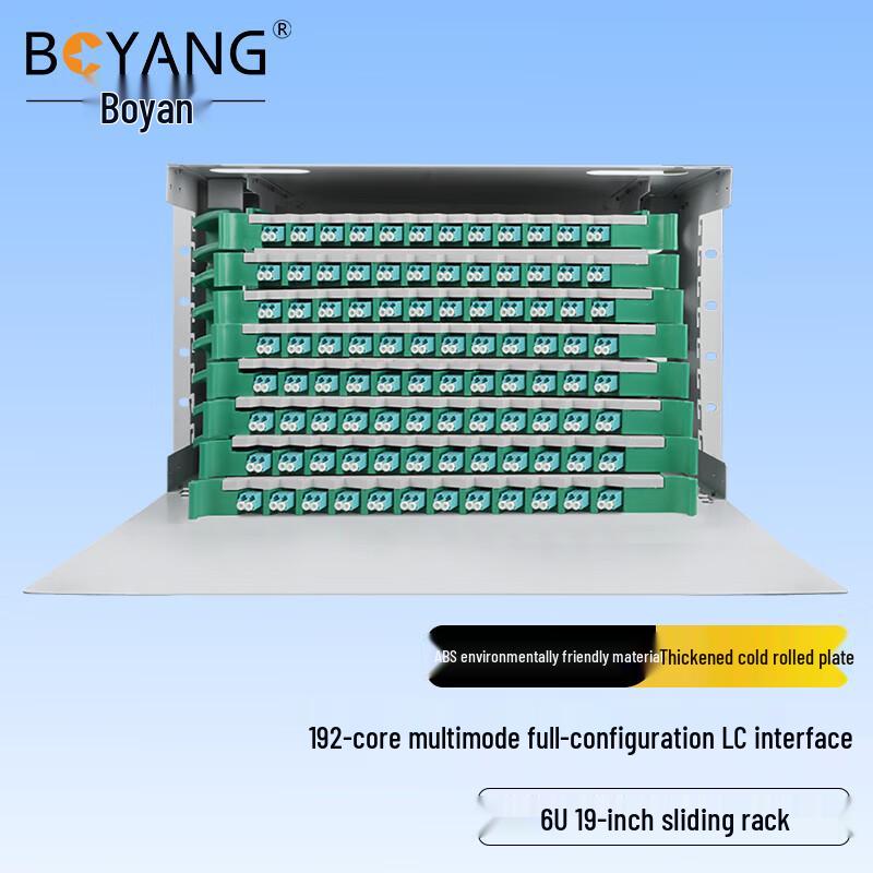 Boyang 96-Port 192-Core LC OM4 Multimode Fiber Optic Distribution Frame
