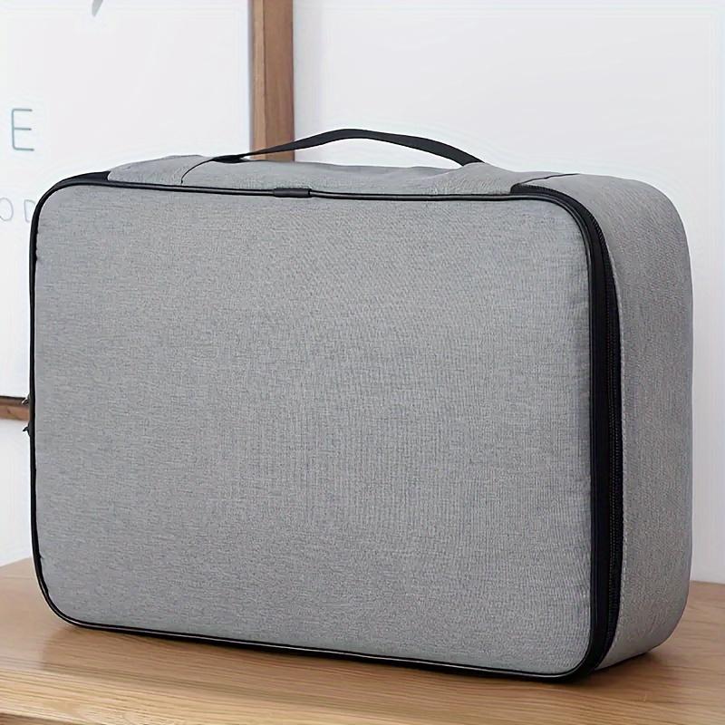 1 File Storage Bag with Handle, Multi-layer Large-capacity Storage Bag, Family Passport File Storage, for Travel and Family