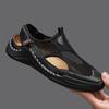 Men Sandals Black Gladiator Sandals Outdoor Summer Green Roman Sandals Sport Beach Shoes Plus Size Close Toe