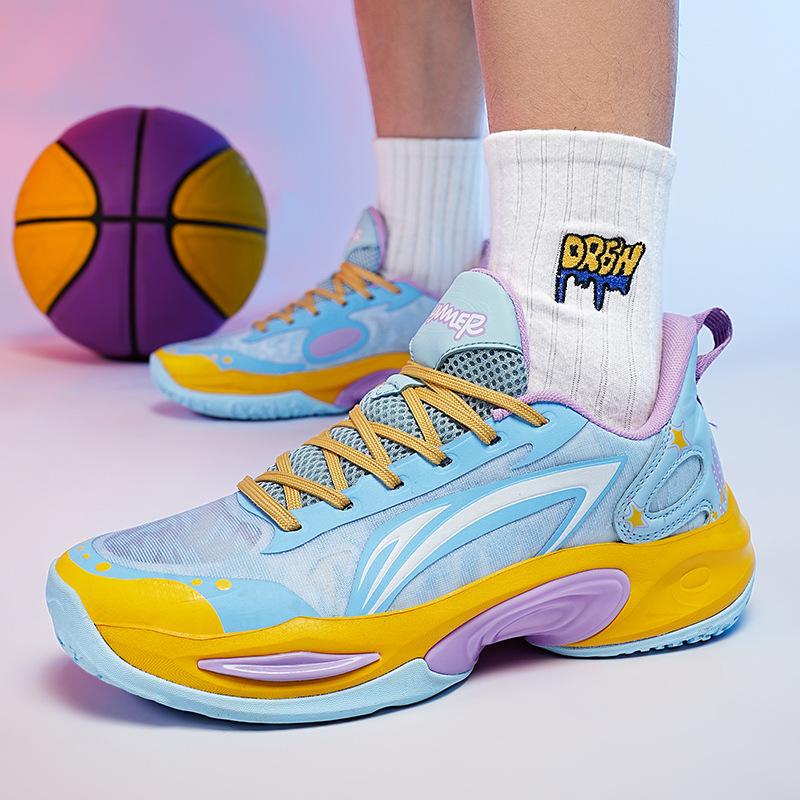 Practical Basketball Shoes Men's Flash 10 Sonic 12 Women's Non-slip City 12 Breathable Students Low-top Sneakers Ultra-light
