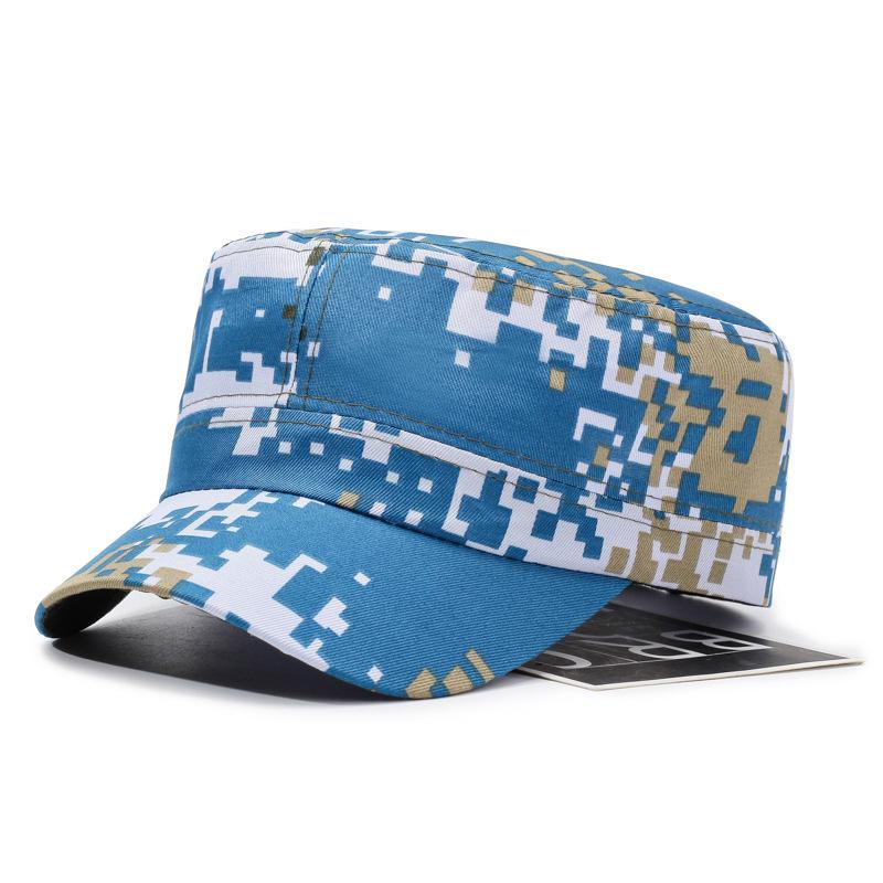 Unisex Outdoor Camouflage Sun Protection Cap: Breathable Military Style Flat Top for Spring and Summer